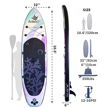 AISUNSS サップボード　SUP ボード　スタンドアップパドルボード　新品 Amazon | AISUNSS サップボード SUP ボード インフレータブル